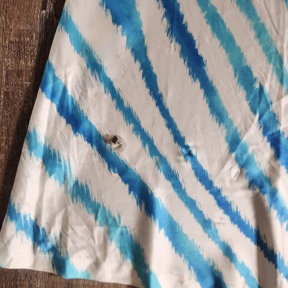 Retrofete Amika Dress in Blue Zebra Size XL Maxi Sleeveless Silk - Picture 13 of 13